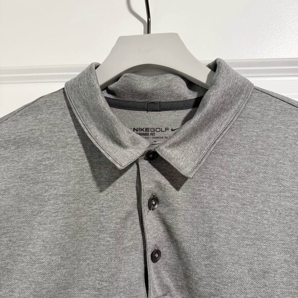 Nike Mens Breathe Gray Polo Shirt Size Large - Picture 6 of 6